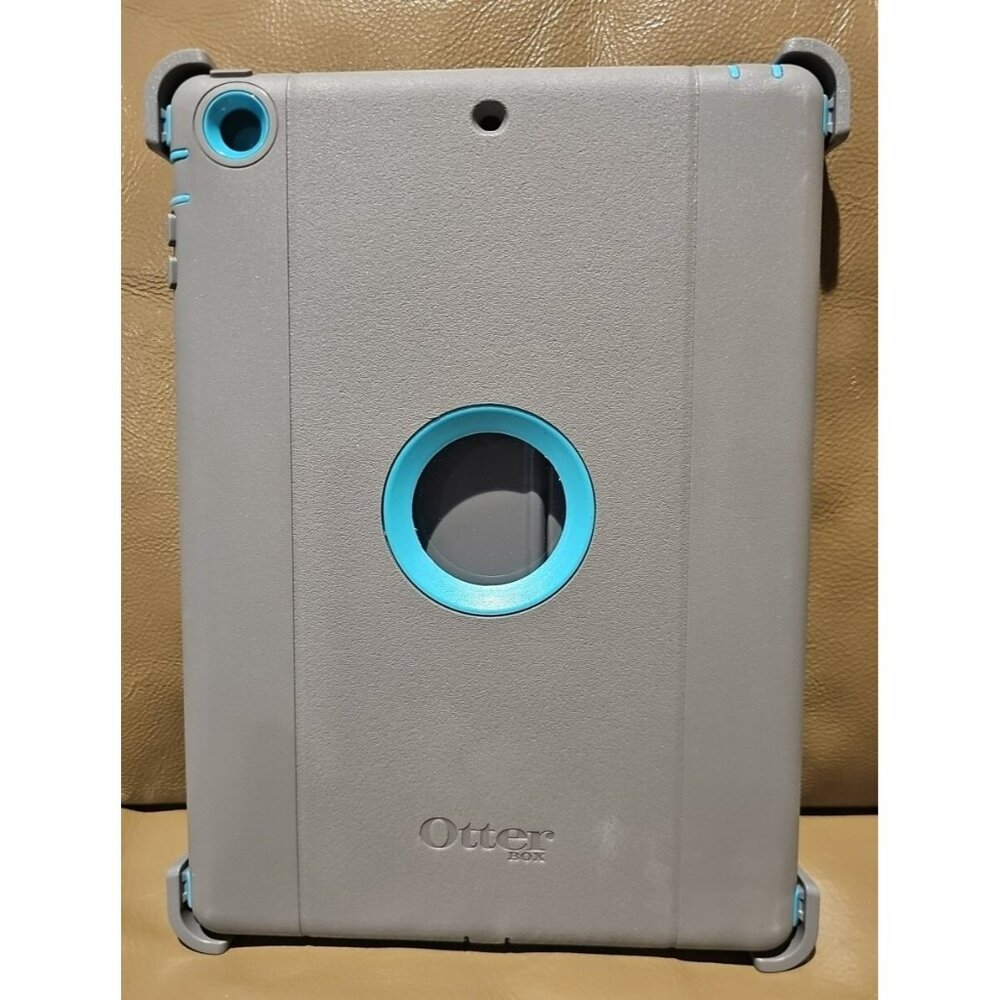 iPad 5th Generation 9.7" 2017/2018 Case Heavy Duty Defender Series Gray Blue